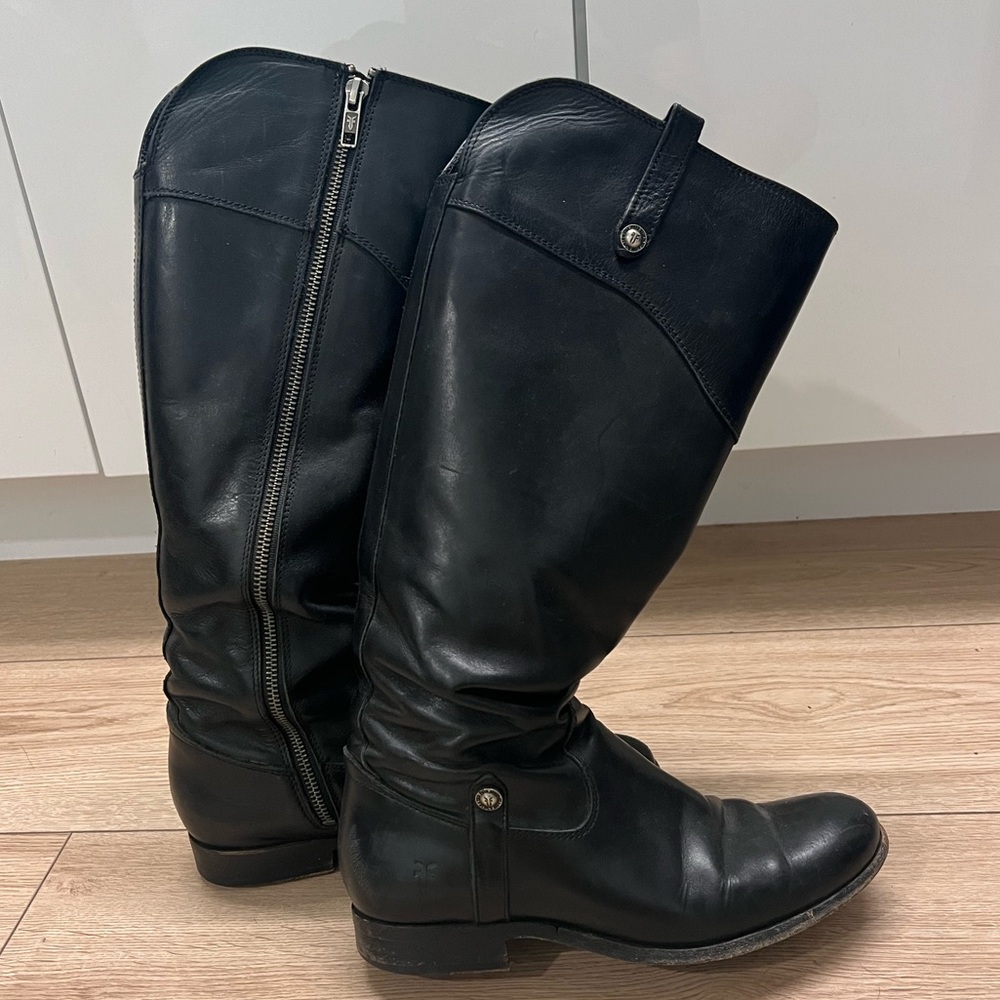 Frye button boots